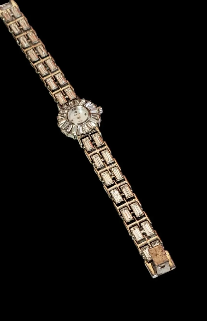 Vintage Xanadu Crystal Baguette Cocktail Watch
